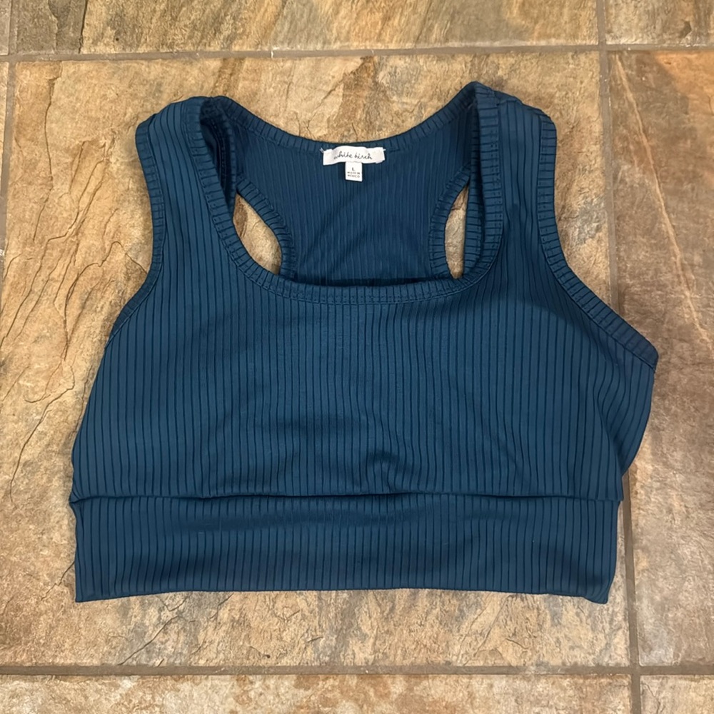 Dark teal sports bra